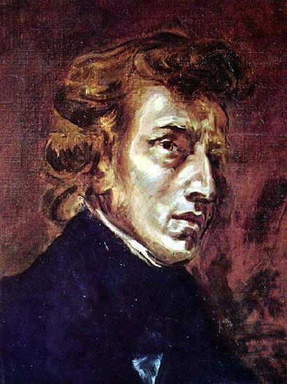 Eugene Delacroix Frederic Chopin oil painting image